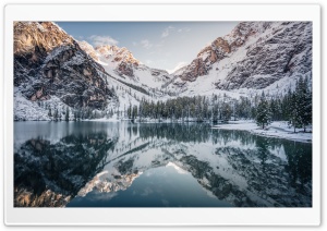 Beautiful Mountain Landscape Winter Ultra HD Wallpaper for 4K UHD Widescreen desktop, tablet & smartphone