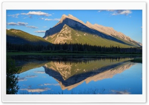 Beautiful Mountain View Reflected in the Lake 4K UHD Wallpaper for Widescreen and UltraWide Desktop, UltraHD TV, Smartphone, Tablet