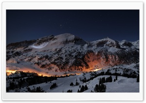 Beautiful Night Winter Ultra HD Wallpaper for 4K UHD Widescreen desktop, tablet & smartphone