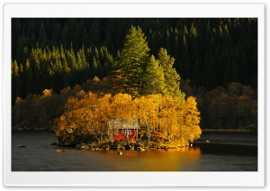 Beautiful Norway Small Island, Autumn 4K UHD Wallpaper for Widescreen and UltraWide Desktop, UltraHD TV, Smartphone, Tablet