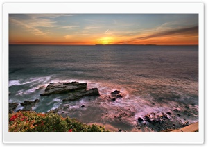 Beautiful Ocean Sunset, HDR Ultra HD Wallpaper for 4K UHD Widescreen desktop, tablet & smartphone