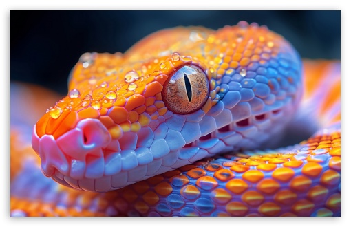 Beautiful Orange Snake Macro UltraHD Wallpaper for UHD 16:9 2160p 1440p 1080p 900p 720p ; 8K UHD TV 16:9 Ultra High Definition 2160p 1440p 1080p 900p 720p ; UltraWide 21:9 24:10 ; Widescreen 16:10 5:3 WHXGA WQXGA WUXGA WXGA WGA ; Fullscreen 4:3 5:4 3:2 UXGA XGA SVGA QSXGA SXGA DVGA HVGA HQVGA ( Apple PowerBook G4 iPhone 4 3G 3GS iPod Touch ) ;