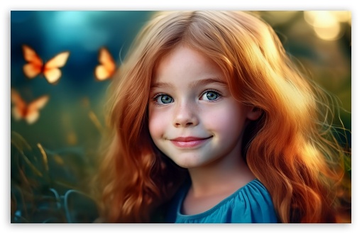 Beautiful Red-haired Child with Blue Eyes UltraHD Wallpaper for UHD 16:9 ; HD 16:9 ; UltraWide 21:9 24:10 32:10 ; Widescreen 16:10 5:3 ; Fullscreen 4:3 5:4 3:2 ; Tablet 1:1 ; Mobile 9:16 9:19.5 9:20 10:16 2:3 3:5 3:4 ; Dual 16:10 5:3 4:3 5:4 3:2 ;