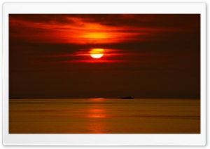 Beautiful Red Sunset Ultra HD Wallpaper for 4K UHD Widescreen desktop, tablet & smartphone