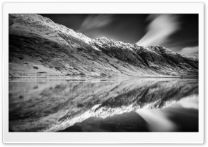 Beautiful Scottish Mountains Winter Landscape Reflection Ultra HD Wallpaper for 4K UHD Widescreen desktop, tablet & smartphone