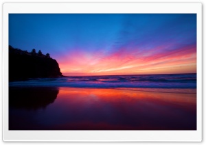 Beautiful Smooth Beach, Sunset Ultra HD Wallpaper for 4K UHD Widescreen desktop, tablet & smartphone