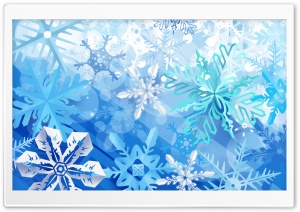 Beautiful Snowflakes New Year Ultra HD Wallpaper for 4K UHD Widescreen desktop, tablet & smartphone