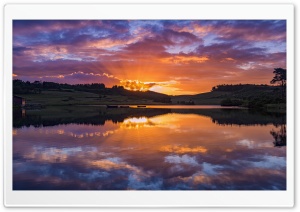 Beautiful Sunset Lake Ultra HD Wallpaper for 4K UHD Widescreen desktop, tablet & smartphone