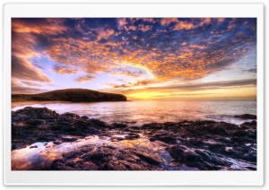 Beautiful Sunset Seascape Ultra HD Wallpaper for 4K UHD Widescreen desktop, tablet & smartphone