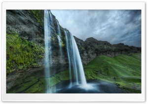 Beautiful Waterfall In Iceland Ultra HD Wallpaper for 4K UHD Widescreen desktop, tablet & smartphone