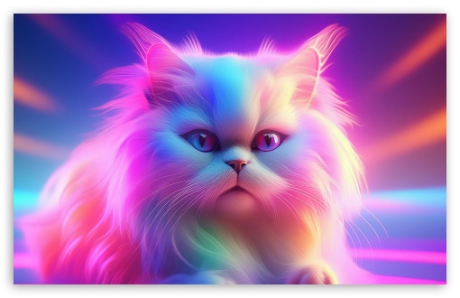 Beautiful White Persian Cat, Colorful Lights UltraHD Wallpaper for UHD 16:9 2160p 1440p 1080p 900p 720p ; 8K UHD TV 16:9 Ultra High Definition 2160p 1440p 1080p 900p 720p ; UltraWide 21:9 24:10 ; Widescreen 16:10 5:3 WHXGA WQXGA WUXGA WXGA WGA ; Fullscreen 4:3 5:4 3:2 UXGA XGA SVGA QSXGA SXGA DVGA HVGA HQVGA ( Apple PowerBook G4 iPhone 4 3G 3GS iPod Touch ) ; Tablet 1:1 ;