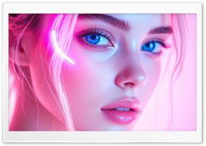Beautiful, Young Girl, Aesthetic, Pink 4K UHD Wallpaper for Widescreen and UltraWide Desktop, UltraHD TV, Smartphone, Tablet