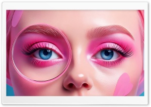 Beauty, Close-Up of Blue Eyes 4K UHD Wallpaper for Widescreen and UltraWide Desktop, UltraHD TV, Smartphone, Tablet