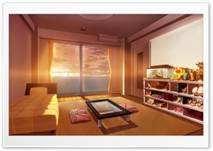 Bedroom Anime Art Ultra HD Wallpaper for 4K UHD Widescreen desktop, tablet & smartphone