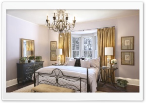 Bedroom With Chandelier Ultra HD Wallpaper for 4K UHD Widescreen desktop, tablet & smartphone