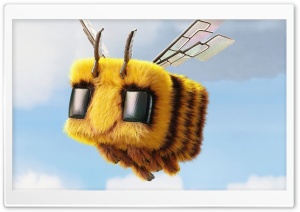 Bee, Minecraft 2025 Movie 4K UHD Wallpaper for Widescreen and UltraWide Desktop, UltraHD TV, Smartphone, Tablet