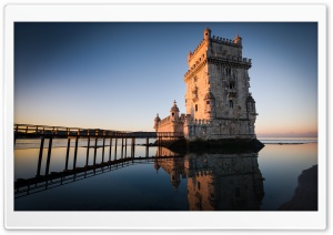 Belem Tower In Lisbon, Portugal Ultra HD Wallpaper for 4K UHD Widescreen desktop, tablet & smartphone