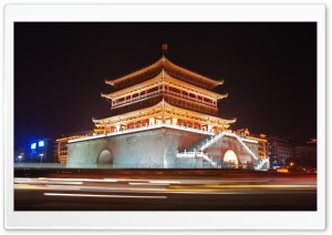 Bell Tower Of Xian, China Ultra HD Wallpaper for 4K UHD Widescreen desktop, tablet & smartphone