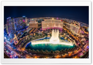 Bellagio Fountain Show Ultra HD Wallpaper for 4K UHD Widescreen desktop, tablet & smartphone