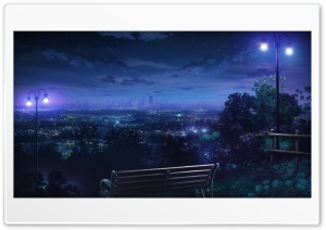 Bench, Night Ultra HD Wallpaper for 4K UHD Widescreen Desktop, Lockscreen, Screensaver, TV, Tablet, Smartphone