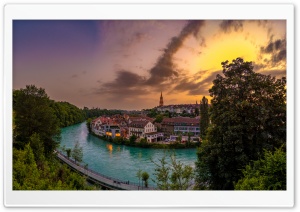 Bern Panorama, Switzerland 4K UHD Wallpaper for Widescreen and UltraWide Desktop, UltraHD TV, Smartphone, Tablet