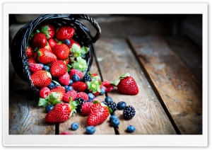 Berries In Basket Macro Ultra HD Wallpaper for 4K UHD Widescreen desktop, tablet & smartphone