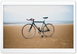 Bicycle Sand Beach Ultra HD Wallpaper for 4K UHD Widescreen desktop, tablet & smartphone