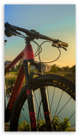 Bicycle_Sunset UltraHD Wallpaper for Mobile 9:16 ;