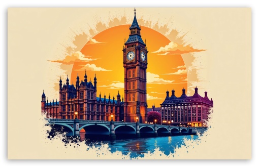 Big Ben London Bay UltraHD Wallpaper for Widescreen 16:10 ;