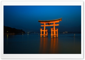 Big Torii Blue Hour Ultra HD Wallpaper for 4K UHD Widescreen desktop, tablet & smartphone