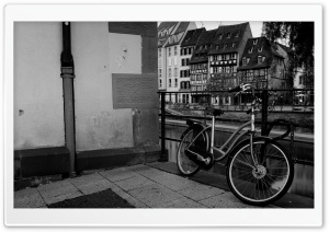 Bike by the Canal Ultra HD Wallpaper for 4K UHD Widescreen Desktop, Lockscreen, Screensaver, TV, Tablet, Smartphone