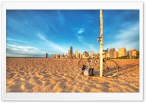 Bike On The Beach Ultra HD Wallpaper for 4K UHD Widescreen desktop, tablet & smartphone
