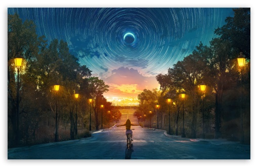 Bike Ride Under the Moonlight UltraHD Wallpaper for UHD 16:9 ; HD 16:9 ; UltraWide 21:9 24:10 32:9 32:10 ; Widescreen 16:10 5:3 ; Fullscreen 4:3 5:4 3:2 ; Tablet 1:1 ; Mobile 9:16 9:19.5 9:20 9:21 9:22 10:16 2:3 3:5 3:4 ; Dual 16:10 5:3 16:9 4:3 5:4 3:2 ;