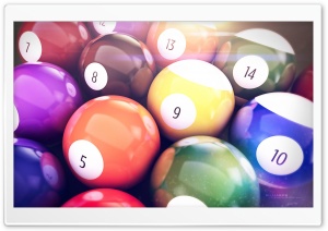 Billiards Balls Ultra HD Wallpaper for 4K UHD Widescreen desktop, tablet & smartphone