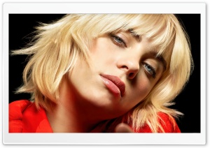 Billie Eilish Blonde Bangs Photoshoot 4K UHD Wallpaper for Widescreen and UltraWide Desktop, UltraHD TV, Smartphone, Tablet