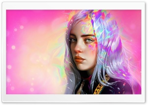 Billie Eilish FanArt Ultra HD Wallpaper for 4K UHD Widescreen desktop, tablet & smartphone