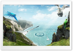Birds Paradise Ultra HD Wallpaper for 4K UHD Widescreen desktop, tablet & smartphone