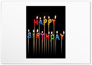 Birthday Candles 4K UHD Wallpaper for Widescreen and UltraWide Desktop, UltraHD TV, Smartphone, Tablet