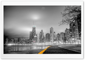 Black & White City Ultra HD Wallpaper for 4K UHD Widescreen desktop, tablet & smartphone