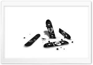 Black And White Skateboards Ultra HD Wallpaper for 4K UHD Widescreen desktop, tablet & smartphone