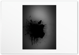 Black Apple Splash 4K UHD Wallpaper for Widescreen and UltraWide Desktop, UltraHD TV, Smartphone, Tablet