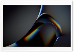 Black Background Iridescent Reflections 4K UHD Wallpaper for Widescreen and UltraWide Desktop, UltraHD TV, Smartphone, Tablet