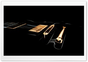 Black Electric Guitar Ultra HD Wallpaper for 4K UHD Widescreen desktop, tablet & smartphone