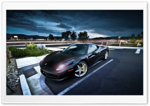 Black Ferrari Ultra HD Wallpaper for 4K UHD Widescreen desktop, tablet & smartphone