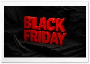 Black Friday Bold 3D Promo 4K UHD Wallpaper for Widescreen and UltraWide Desktop, UltraHD TV, Smartphone, Tablet