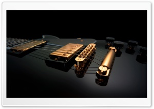Black Guitar Ultra HD Wallpaper for 4K UHD Widescreen desktop, tablet & smartphone