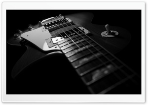 Black Guitar Ultra HD Wallpaper for 4K UHD Widescreen desktop, tablet & smartphone