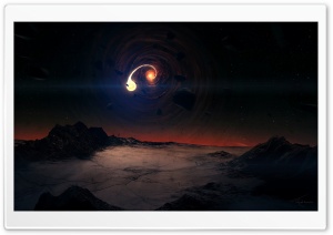 Black Hole Scene Ultra HD Wallpaper for 4K UHD Widescreen desktop, tablet & smartphone