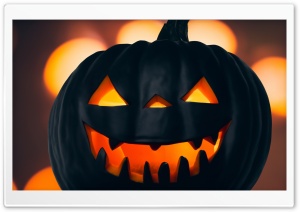 Black Jack O Lantern Halloween 2023 Ultra HD Wallpaper for 4K UHD Widescreen desktop, tablet & smartphone