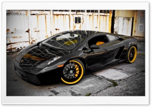 Black Lamborghini Ultra HD Wallpaper for 4K UHD Widescreen desktop, tablet & smartphone